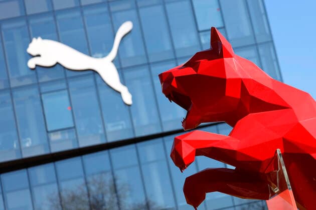 Die Frankreich-Zentrale von Puma auf dem alten Messegelände in Straßburg. Puma ist ein börsennotierter deutscher Hersteller von Sportartikeln, unter anderem von Schuhen, Textilien und Accessoires, mit Sitz in Herzogenaurach. (Themenbild, Symbolbild) Straßburg, 14.03.2022