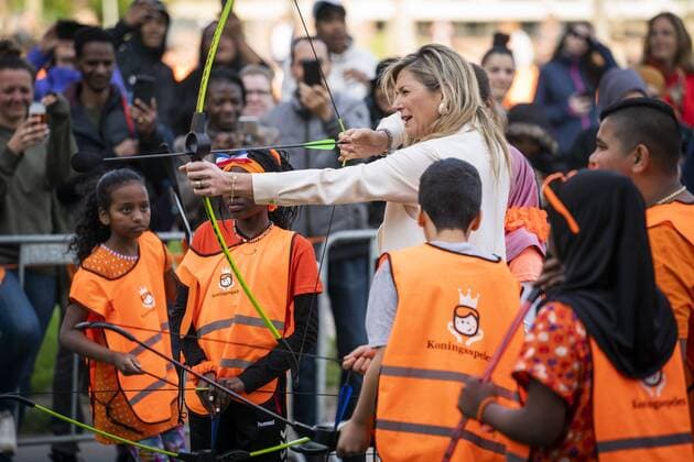 Bilder des Jahres 2022, Entertainment 04 April Entertainment Themen der Woche KW16 Entertainment Bilder des Tages 2022-04-22 10:20:42 DELFT - King Willem-Alexander and Queen Maxima during the national opening of the King s Games. The tenth edition of the King s Games is all about the theme Feel fit!. ANP JEROEN JUMELET netherlands out - belgium out