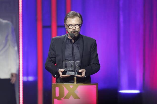 Bjorn Ulvaeus receives the award Song of the Year for Don t Shut Me Down with ABBA during the QX Gay Gala at Cirkus in Stockholm, Sweden, April 25, 2022 Stockholm Sweden x10430x,  Copyright: xChristinexOlssonx QX GAY GALA 2022