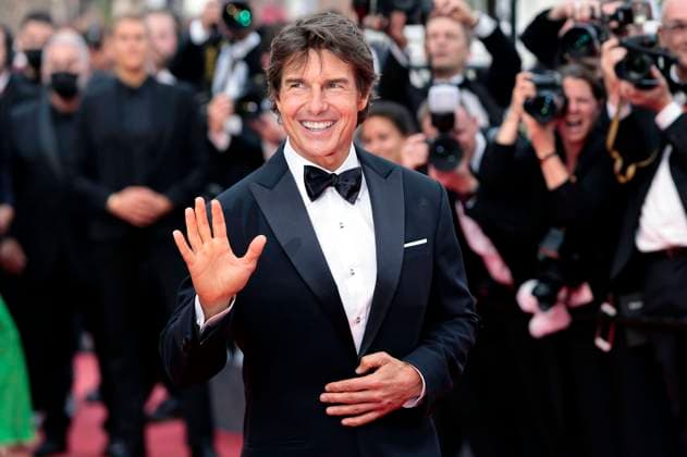 Bilder des Jahres 2022, Entertainment 05 Mai Entertainment Themen der Woche KW20 Entertainment Bilder des Tages Tom Cruise bei der Premiere des Kinofilms Top Gun: Maverick auf dem Festival de Cannes 2022 75. Internationale Filmfestspiele von Cannes im Palais des Festivals. Cannes, 18.05.2022