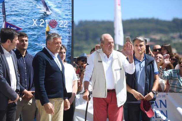 King Juan Carlos I arriving Sanxenxo SportsPort in Sanxenxo on Friday, 20 May 2022 King Juan Carlos I arriving at the port of Sanxenxo 900 Cordon Press Cordon Press  900 CordonxPress