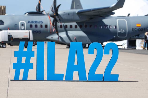 Bilder des Jahres 2022, News 06 Juni News Themen der Woche KW25 News Bilder des Tages DEU, Deutschland, Brandenburg, Schönefeld, 21.06.2022: ILA Berlin Air Show (Internationale Luft- und Raumfahrtausstellung Berlin).