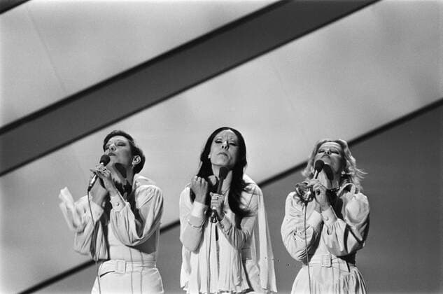 Anefo photo collection. Eurovision Song Contest 76 The Hague; The Chocolate Girls (Israel). April 3, 1976. The Hague, Israel Copyright: xpiemagsx pienatarchpart417102021-14287 !ACHTUNG AUFNAHMEDATUM GESCHÄTZT!