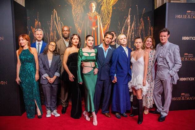 Bilder des Jahres 2022, Entertainment 08 August Entertainment Themen der Woche KW32 Entertainment Bilder des Tages 2022-08-11 21:07:55 AMSTERDAM - The cast and creatives of the new HBO Max series House of the Dragon during its European premiere. ANP WESLEY DE WIT netherlands out - belgium out