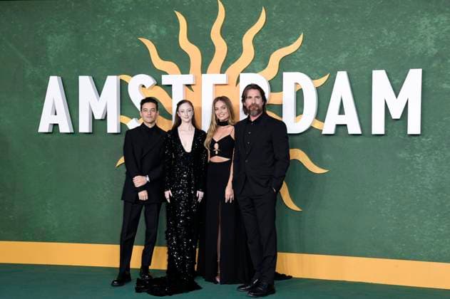 Bilder des Jahres 2022, Entertainment 09 September Entertainment Themen der Woche KW38 Rami Malek, Andrea Riseborough, David O. Russell, Margot Robbie und Christian Bale bei der Europapremiere des Kinofilms Amsterdam im Odeon Leicester Square. London, 21.09.2022