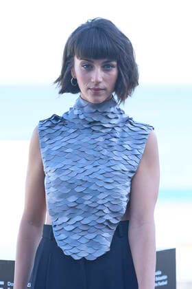 September 22, 2022, Madrid, Madrid, Spain: Claudia Salas attended La Ruta Photocall during 70th San Sebastian International Film Festival at Kursaal Palace on September 22, 2022 in Donostia San Sebastian, Spain Madrid Spain - ZUMAg15_ 20220922_zaf_g15_051 Copyright: xJackxAbuinx