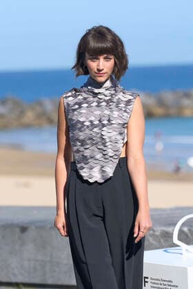 September 22, 2022, Madrid, Madrid, Spain: Claudia Salas attended La Ruta Photocall during 70th San Sebastian International Film Festival at Kursaal Palace on September 22, 2022 in Donostia San Sebastian, Spain Madrid Spain - ZUMAg15_ 20220922_zaf_g15_053 Copyright: xJackxAbuinx