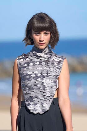 September 22, 2022, Madrid, Madrid, Spain: Claudia Salas attended La Ruta Photocall during 70th San Sebastian International Film Festival at Kursaal Palace on September 22, 2022 in Donostia San Sebastian, Spain Madrid Spain - ZUMAg15_ 20220922_zaf_g15_054 Copyright: xJackxAbuinx