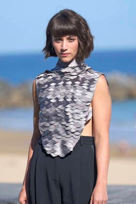 September 22, 2022, Madrid, Madrid, Spain: Claudia Salas attended La Ruta Photocall during 70th San Sebastian International Film Festival at Kursaal Palace on September 22, 2022 in Donostia San Sebastian, Spain Madrid Spain - ZUMAg15_ 20220922_zaf_g15_056 Copyright: xJackxAbuinx