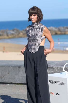 September 22, 2022, Madrid, Madrid, Spain: Claudia Salas attended La Ruta Photocall during 70th San Sebastian International Film Festival at Kursaal Palace on September 22, 2022 in Donostia San Sebastian, Spain Madrid Spain - ZUMAg15_ 20220922_zaf_g15_057 Copyright: xJackxAbuinx