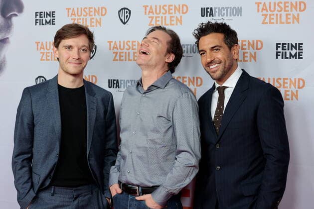Entertainment Themen der Woche KW38 Entertainment Bilder des Tages Jonas Nay, Michael Bully Herbig, Elyas M. Barek , Deutschland, Berlin, Premiere von TAUSEND ZEILEN in Berlin