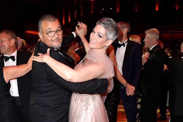 Entertainment Themen der Woche KW38 Cheryl Shepard und ihr Ehemann Nikolaus Okonkwo beim Opernball am 24.09.2022 in Leipzig Leipziger Operball 2022