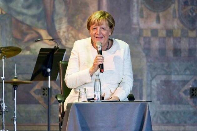 News Themen der Woche KW39 News Bilder des Tages Angela Merkel beim Festakt zum 1100-jährigen Stadtjubiläum von Goslar in der Kaiserpfalz. Goslar, 29.09.2022
