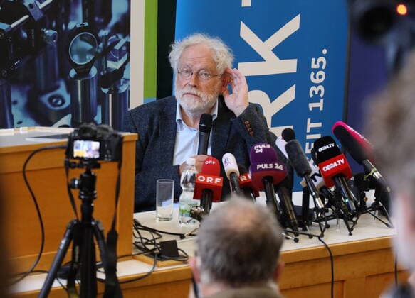 Bilder des Jahres 2022, News 10 Oktober News Themen der Woche KW40 News Bilder des Tages Anton ZEILINGER - Physik Nobelpreis 2022 Wien, UNI, 04. 09. 2022 Anton ZEILINGER
