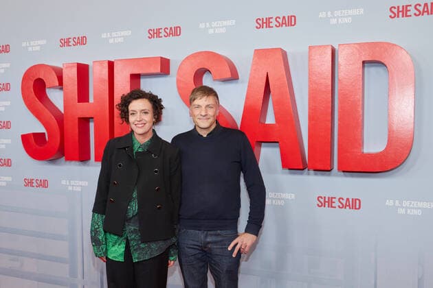 Bilder des Jahres 2022, Entertainment 11 November Entertainment Themen der Woche KW48 Entertainment Bilder des Tages Maria Schrader und Hansjoerg Weißbrich - Deutschlandpremie von SHE SAID im Kino International in Berlin am 29.11.2022. Premiere SHE SAID