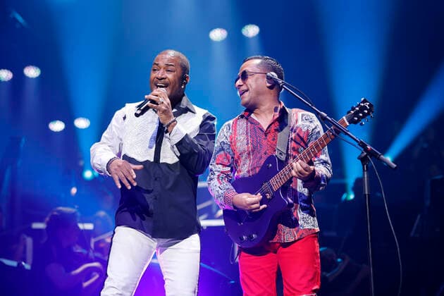 Bilder des Jahres, Entertainment 12 Dezember Entertainment Themen der Woche KW48 Entertainment Bilder des Tages Sänger Shawn D. McQuiller und Gitarrist Rick Marcel von der Band Kool & The Gang live bei der Night of the Proms 2022 in der Lanxess-Arena. Köln, 03.12.2022 NRW Deutschland Copyright: xChristophxHardtx