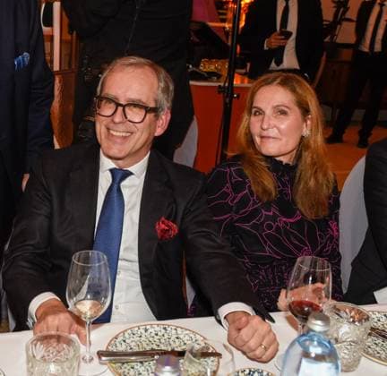 Spenden Gala von Stavros und Saskia Konstantinidis in der Reitschule in München am 19. Dez. 2022 Christian und Liliane Haub (Tengelmann)