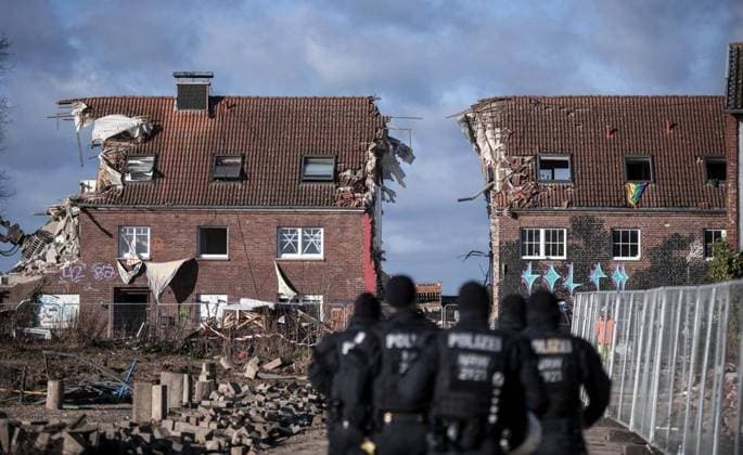Bilder des Jahres 2023, News 01 Januar News Themen der Woche KW02 News Bilder des Tages Lützerath - Räumung Tag 5 Copyright: FabianxStrauch