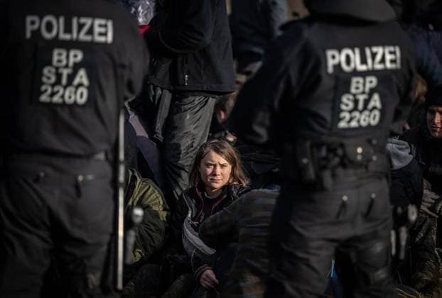 Bilder des Jahres 2023, News 01 Januar News Themen der Woche KW03 News Bilder des Tages Lützerath Copyright: BerndxThissen