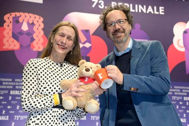 Bilder des Jahres 2023, Entertainment 01 Januar Entertainment Themen der Woche KW04 Entertainment Bilder des Tages Mariette Rissenbeek und Carlo Chatrian bei der Programm-Pressekonferenz der Berlinale 2023 73. Internationale Filmfestspiele Berlin im Haus der Berliner Festspiele. Berlin, 23.01.2023