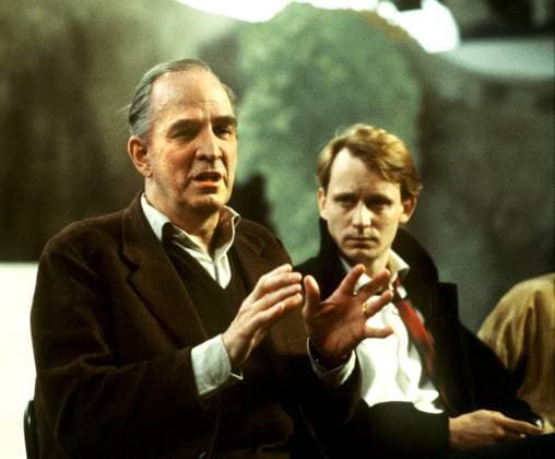 SCANPIX SWEDEN, 1983 Ingmar Bergman, and the Swedish actor Stellan Skarsgard The internationally renowned film and theatre director Ingmar Bergman is celebrating his 85 birthday July 14, 2003 Photo Stefan Lindblom SCANPIX Code 20360 xx  Copyright: xStefanxLindblom SCANPIXx 20360