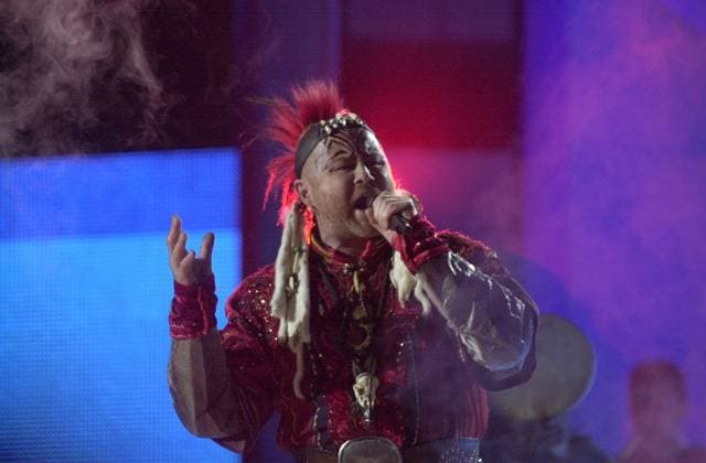 SCANPIX SWEDEN, 2000 05 12 General rehearsal for the Eurovision Song Contest at the Globe in Stockholm In the picture Swedens entry When the spirits are calling my name, performed by Roger Pontare x71420x  Copyright: xFredrikxSandberg TTx 71420