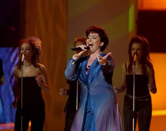 SCANPIX SWEDEN 2000 05 13 General rehearsal for the Eurovision Song Contest, which gets underway tonight at the Globe in Stockholm In the picture Maltas entry Desire, performed by Claudette Pace x71420x  Copyright: xFredrikxSandberg TTx 71420