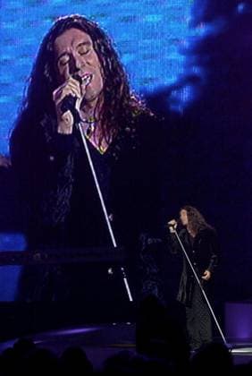 SCANPIX SWEDEN, 2000 05 13 General rehearsal for the Eurovision Song Contest which takes place tonight at Globen in Stockholm In the picture Croatias entry Kada zaspu andeli performed by Goran Karan x71420x  Copyright: xFredrikxSandberg TTx 71420