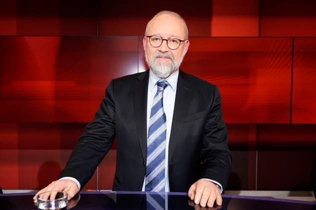 Herfried Münkler in der ARD-Talkshow hart aber fair im Studio Adlershof. Berlin, 27.02.2023