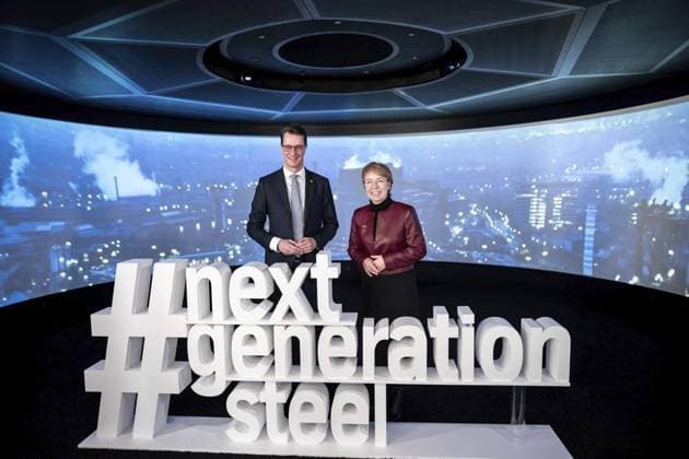 Bilder des Jahres 2023, News 03 März News Themen der Woche KW09 News Bilder des Tages PK - Thyssenkrupp Steel DRI Anlage