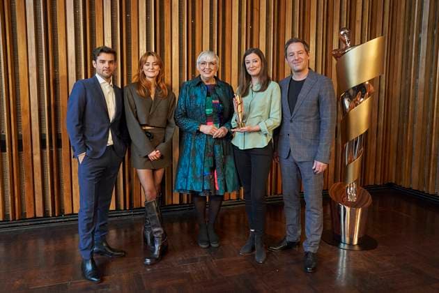 Bilder des Jahres 2023, Entertainment 03 März Entertainment Themen der Woche KW12 Entertainment Bilder des Tages DEUTSCHER FILMPREIS 2023: Bekanntgabe der Nominierungen Claudia Roth, der Beauftragten der Bundesregierung für Kultur und Medien, wird das Präsidium der Deutschen Filmakademie, Alexandra Maria Lara und Florian Gallenberger, sowie die Filmpreis-Botschafter:innen Lea van Acken und Lucas Reiber bei DEUTSCHER FILMPREIS 2023: Bekanntgabe der Nominierungen im Kino International am 24.03.2023 in Berlin Copyright: xEventpressxRadkex