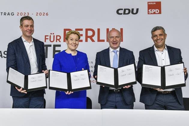 News Themen der Woche KW17 News Bilder des Tages Unterzeichnung des Berliner Koalitionsvertrages Copyright: MaurizioxGambarini