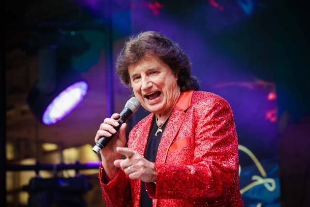 Bilder des Jahres 2023, Entertainment 04 April Entertainment Themen der Woche KW17 Entertainment Bilder des Tages Entertainment Bilder des Tages 30.04.2023, EL Arenal, ESP, Unterwegs in Spanien, Oppening MEGAPARK 2023, im Bild olaf der Flipper,