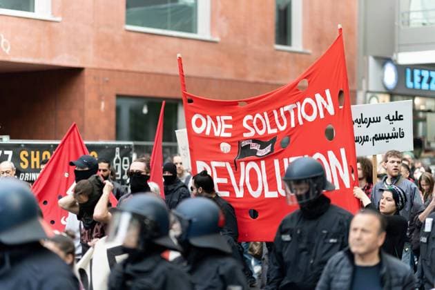 01.05.2023,Berlin,Deutschland,Tag der Arbeit,Impressionen von der Revolutionären 1. Mai-Demo am Kottbusser Tor.