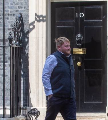 May 16, 2023, London, England, United Kingdom: Clarkson s Farm Farming Contractor KALEB COOPER iis seen outside 10 Downing Street after attending the UK Farm to Fork Summit, bringing together representatives from across the food and farming industries. London United Kingdom - ZUMAs262 20230516_zip_s262_061 Copyright: xTayfunxSalcix