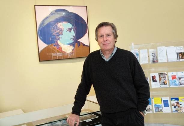 Schauspieler Sigmar Solbach besucht Goethe Ausstellung Copyright: IngoxLammert