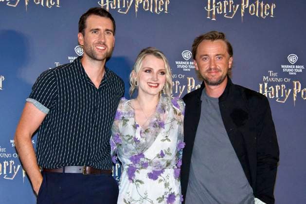 Bilder des Jahres 2023, Entertainment June 06 Entertainment Themen der Woche KW24 Entertainment Bilder des Tages Matthew Lewis, Evanna Lynch und Tom Felton bei der Eröffnung der Warner Bros. Studio Tour Tokyo - The Making of Harry Potter auf dem ehemaligen Toshimaen Gelände. Tokio, 15.06.2023