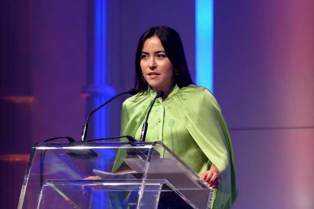 Bilder des Jahres 2023, Entertainment June 06 Entertainment Themen der Woche KW24 Journalistin Aline Abboud kommt zur Verleihung des Grimme Online Awards 2023 in der Kölner Flora. Der Grimme Online Award (GOA) gilt als wichtigste Auszeichnung für Publizistik im Internet, die die seit 2001 vom Grimme-Institut, das auch den renommierten Fernsehpreis Grimme-Preis verleiht, vergeben wird. Köln, 15.06.2023 NRW Deutschland Copyright: xDwixAnoraganingrumx