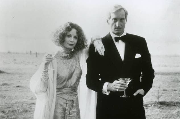 Actress Sarah Miles and actor Charles Dance in the movie White Mishief, USA 1987 