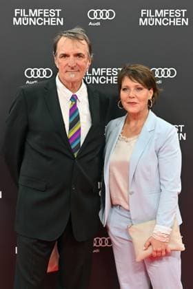 Andreas Hoppe und Janina Hartwig. Roter Teppich,Red Carpet,Eroeffnung 40.Filmfest Muenchen am 23.06.2023.Gasteig HP8.