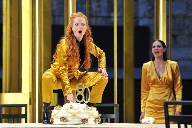 Entertainment Themen der Woch KW26 Bilder des Jahres 2023, Entertainment 06 Juni Entertainment Bilder des Tages 72. Bad Hersfelder Festspiele. Schauspielerin Friederike Ott und Nora Buzalka während der Fotoprobe zur Inszenierung König Lear im Rahmen der 72. Bad Hersfelder Festspiele am 28.06.2023 in der Stiftsruine Bad Hersfeld. 20230628MWI77462