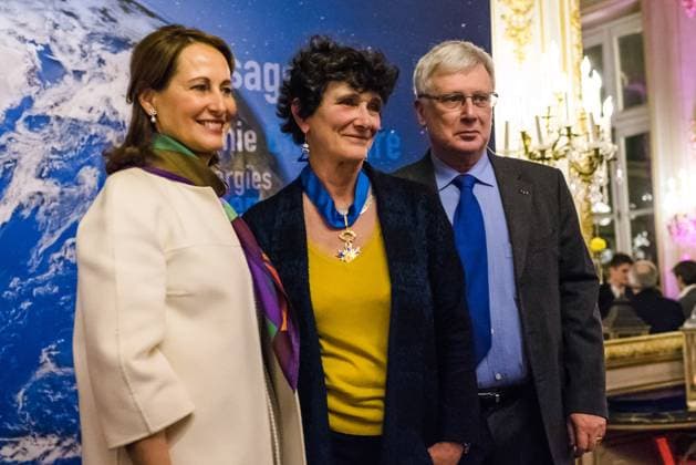 Medal Ceremony - Paris French sailor Isabelle Autissier with the order of Commandeur de l Ordre National du Merite during a ceremony at the ministry s headquarters, in Paris, France on January 24, 2017. Photo by Samuel Boivin ABACAPRESS.COM Paris France  Copyright: xBoivinxSamuel ABACAx 579583_023 BoivinxSamuel ABACAx 579583_023