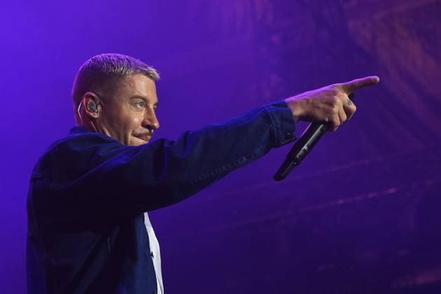 American rapper Macklemore performs within the music festival Colours of Ostrava, Lower Vitkovice compound, Ostrava, Czech Republic, July 22, 2023. (CTKxPhoto JaroslavxOzana) CTKPhotoP2023072206222  CTKPhotoP2023072206222