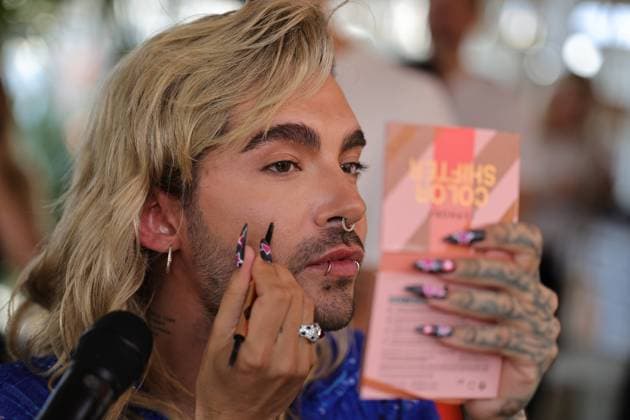 Bilder des Jahres 2023, Entertainment 08 August Entertainment Themen der Woche KW33 Bill Kaulitz im SEPHORA Styling-Talk Monheim am Rhein Monberg NRW Deutschland