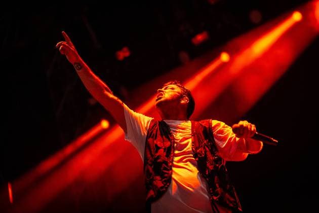 Bilder des Jahres 2023, Entertainment 08 August Entertainment Themen der Woche KW33 Der deutsche Rapper Marteria (Marten Laciny) auf der Green Stage des Highfield Festivals. Marteria war der abschließende Act des Festivals Highfield Tag 3 - Marteria