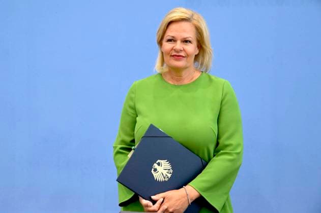 Bilder des Jahres 2023, News 08 August News Themen der Woche KW34 News Bilder des Tages Nancy Faeser bei der Bundespressekonferenz Gesetzentwurf für ein modernes Staatsangehörigkeitsrecht im Haus der Bundespressekonferenz. Berlin, 23..08.2023