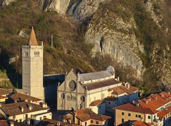 View of the Cathedral of Santa Maria Assunta in Gemona Friuli Italy, , , 13.12.2013, Copyright: xWalter49x Panthermedia10506167.jpg