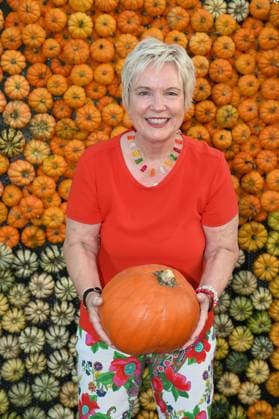 Moderatorin Birgit Biggi Lechtermann kommt zum grossen Kürbisfest im Gertrudenhof