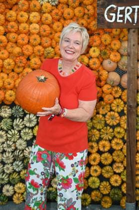 Moderatorin Birgit Biggi Lechtermann kommt zum grossen Kürbisfest im Gertrudenhof