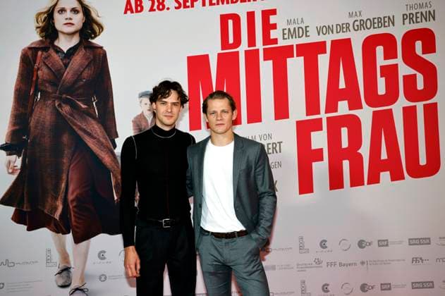 Bilder des Jahres 2023, Entertainment 09 September Entertainment Themen der Woche KW38 Entertainment Bilder des Tages Thomas Prenn und Max von der Groeben bei der Premiere des Kinofilms Die Mittagsfrau im Kino International. Berlin, 20.09.2023